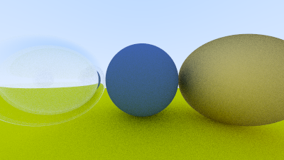 A hollow glass sphere